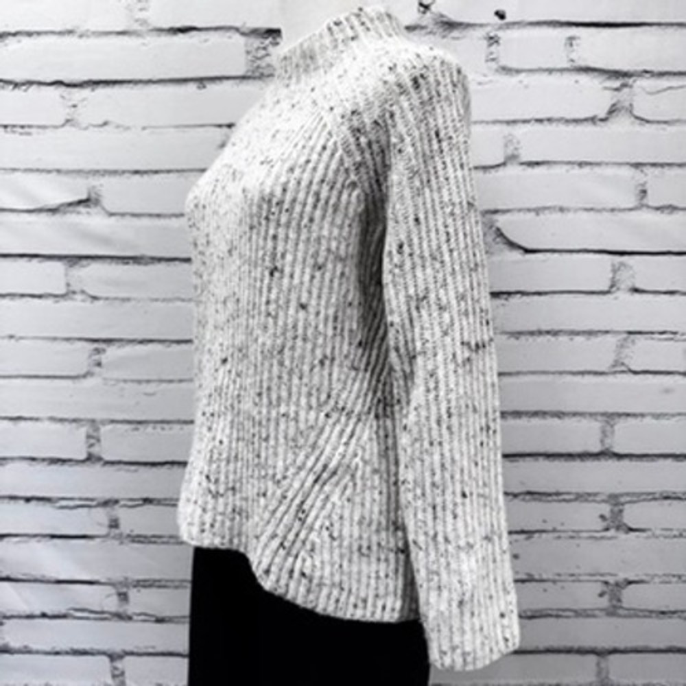 Madewell Donegal Flecked Shaker Stitch Pullover Sweater Grey Womens‎ Size S - Picture 5 of 15